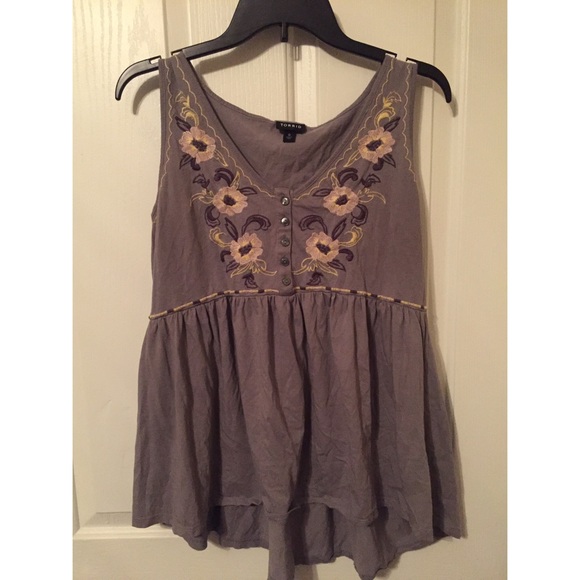 torrid Tops - Torrid flower babydoll tank top